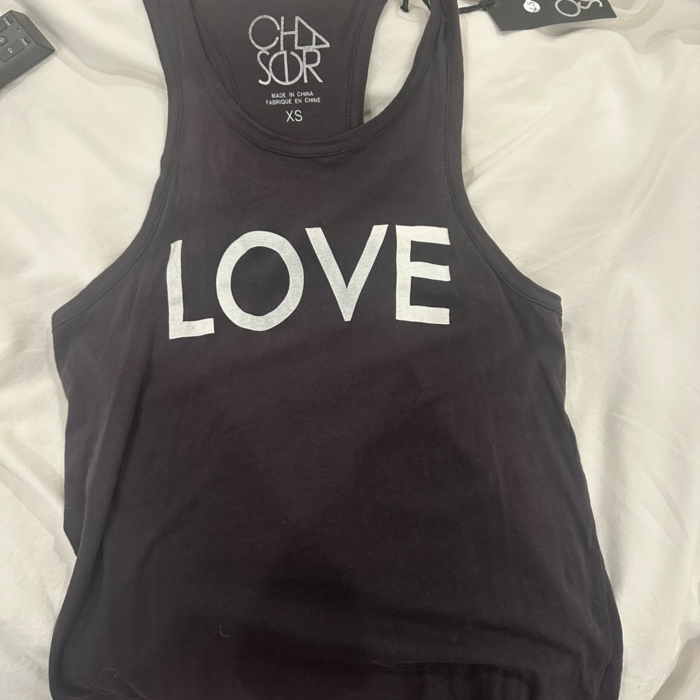 SO Black Tank Top with White Logo